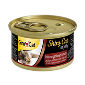 GimCat Shiny Cat in Jelly Chicken with Shrimps and Malt