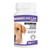 Unicum Premium Бреверс с чесноком для собак