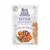 Brit Care Cat Pouch Kitten Savory Salmon in Jelly