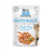 Brit Care Cat Pouch Tender Turkey & Shrimps in Jelly