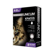 Unicum Premium Капли от гельминтов, блох и клещей для кошек