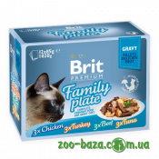 Brit Premium Cat Pouch Family Plate Gravy