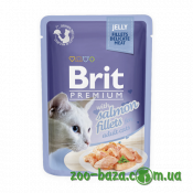 Brit Premium Cat Pouch with Salmon Fillets in Jelly